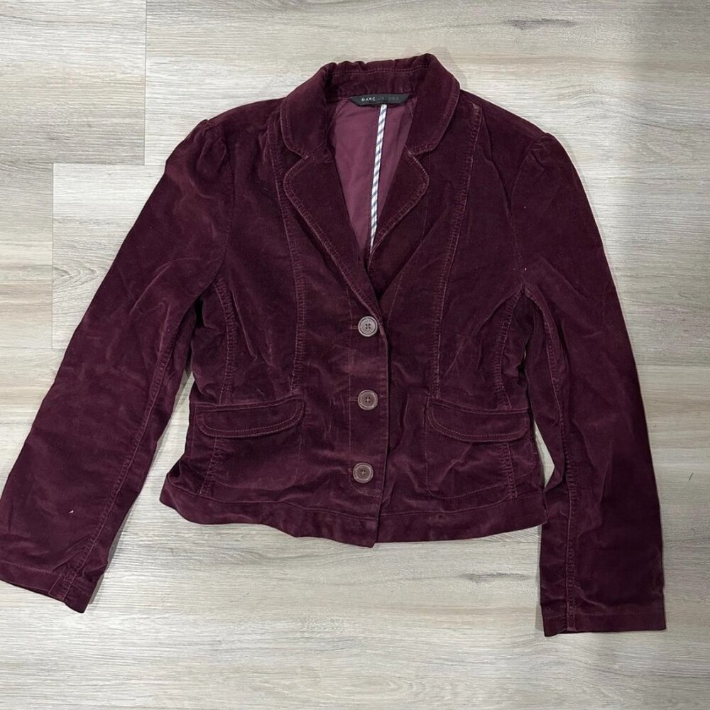 Marc Jacobs Blazer Women’s 4 Ribbons Pockets Ruched Jacket Vintage D domi2796